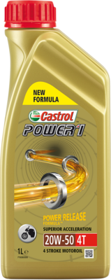 CASTROL Aceite de motor 4 tiempos Power 1 POWER 1 4T 20W-50 1L