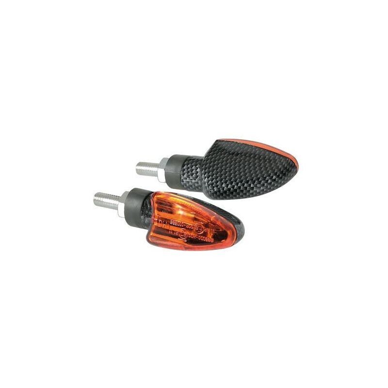 INTERMITENTE CARBON MODELO ARROW 12V 21W HOMOLOGACION E