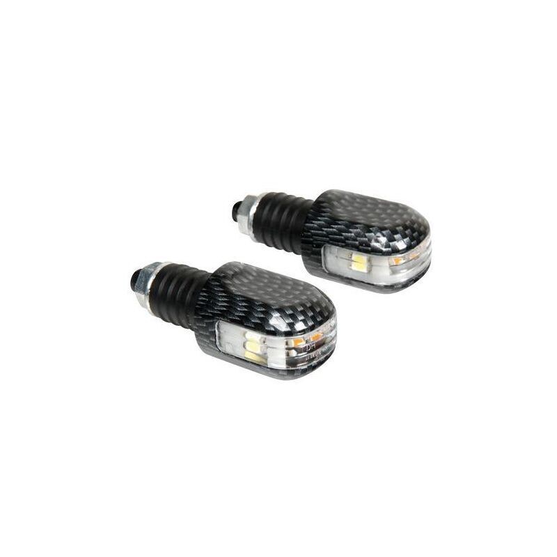 ESTABILIZADOR MANILLAR CON LUZ LED 3 FUNCIONES CARBON
