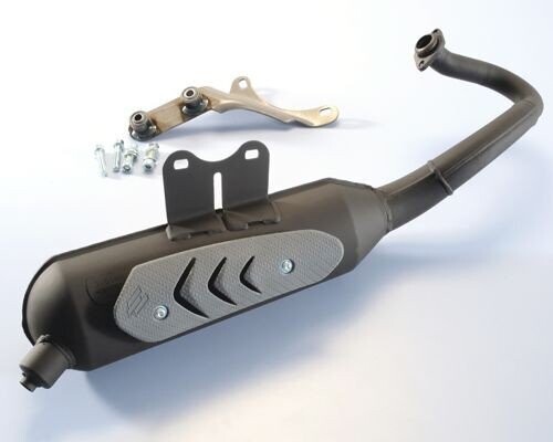 Escape Polini acero negro original homologado Vespa 200.0309