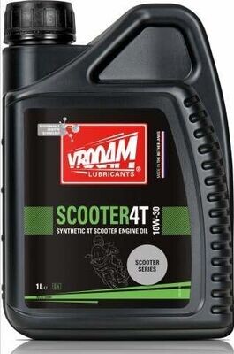 VROOAM BOTE 1 LITRO LUBRICANTE SCOOTER SERIES (ACEITE MOTOR 4T - SINTÉTICO) SAE 10W-30