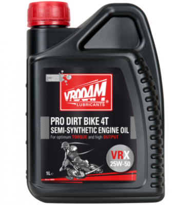 BOTE 1 L VROOAM PRO DIRT BIKE 4T SEMI.SYNTHETHIC ENGINE OIL 25W-50