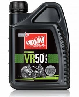 VROOAM BOTE 1 LITRO VR-50 SERIES ACEITE MOTOR 4T - SINTÉTICO 15W50