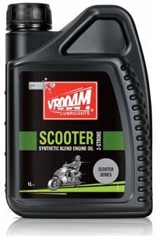VROOAM BOTE 1 LITRO SCOOTER SERIES (ACEITE MOTOR 2T) PREMIX/INJECTOR