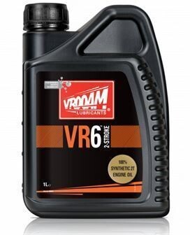 VROOAM BOTE 4 LITROS BOTE 1 LITRO VR-6 SERIES (ACEITE MOTOR 2T - 100% SINTÉTICO) PREMIX/INJECTOR