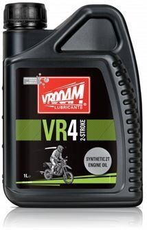 VROOAM BOTE 1 LITRO VR-4 SERIES (ACEITE MOTOR 2T - SINTÉTICO) PREMIX/INJECTOR