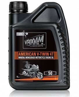 VROOAM BOTE DE 4 LITROS ACEITE MINERAL VROOAM AMERICAN V-TWIN 20W50 4 LITROS