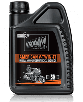 BOTE 1 LITRO ACEITE MINERAL VROOAM AMERICAN V-TWIN 20W50 1 LITRO