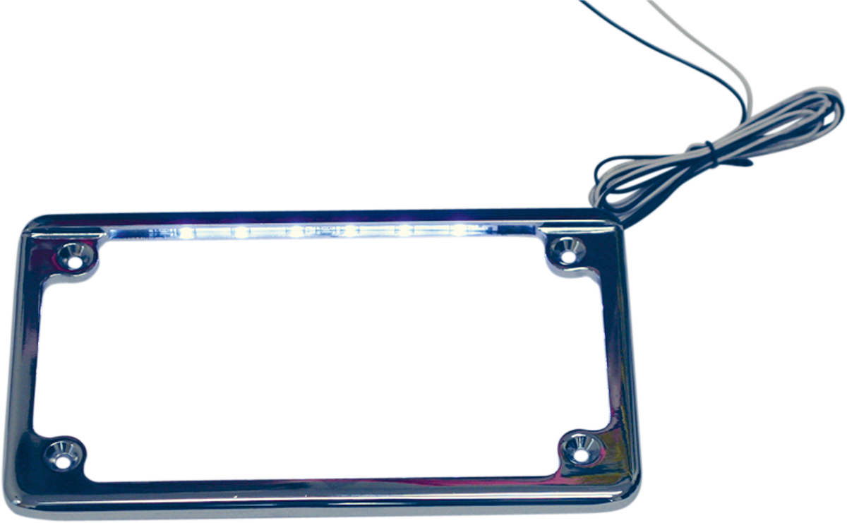 Marco para matrículas LED CROMO