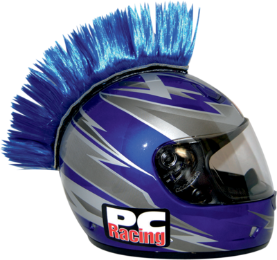 Cresta para casco HELMET MOHAWKS BLU