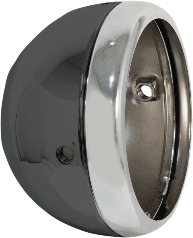 Carcasas para focos delanteros de montaje lateral tipo Lucas 5-3/4" HEADLIGHT SHELL 5 3/4 BLK