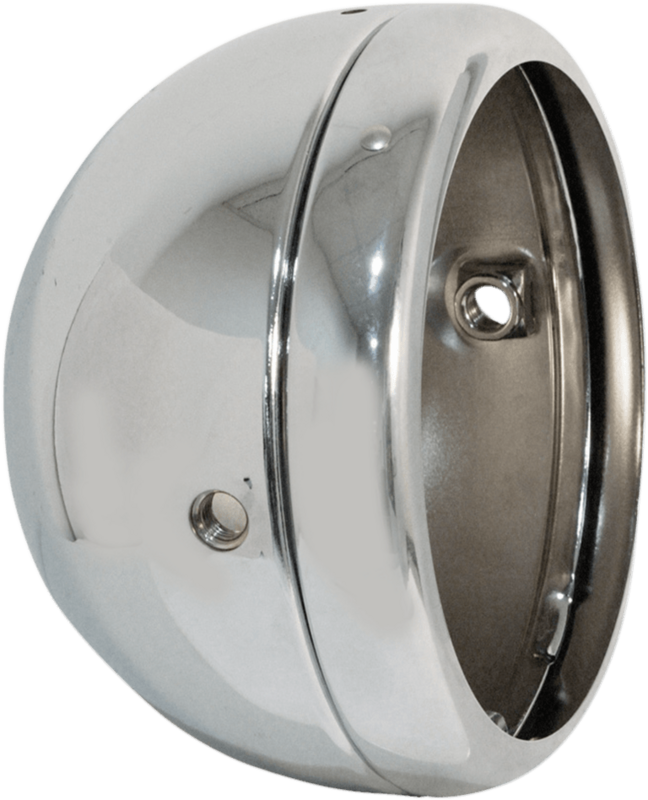 Carcasas para focos delanteros de montaje lateral tipo Lucas HEADLIGHT SHELL 5 3/4 CHR