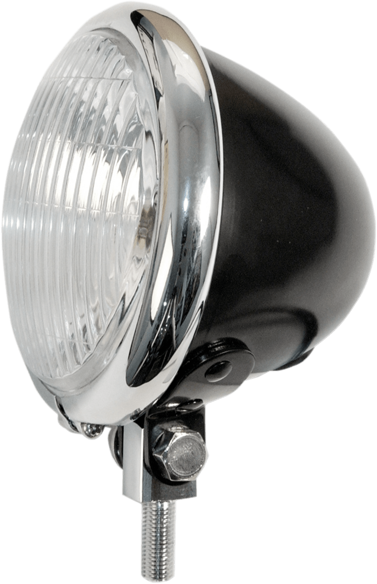 Foco suplementario tipo Bates 4-1/2" S/LAMP SHELL 4.5 BLK/CHR