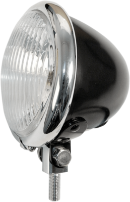 Foco suplementario tipo Bates 4-1/2" S/LAMP SHELL 4.5 BLK/CHR