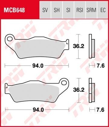 PASTILLAS DE FRENO DUCATI MONSTER620/695/800 ANT.