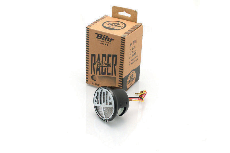 Piloto trasero LED homologado BIHR Dum-Dum negro