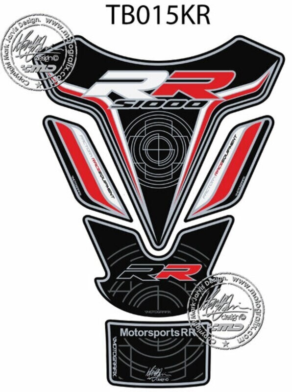 Protector de depósito Motografix S1000RR negro/blanco/rojo