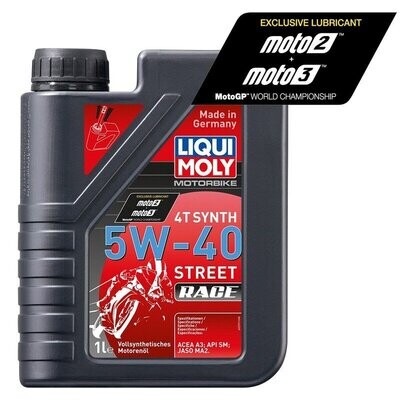 Botella de 1L aceite Liqui Moly 100% sintético 5W-40 Street Race