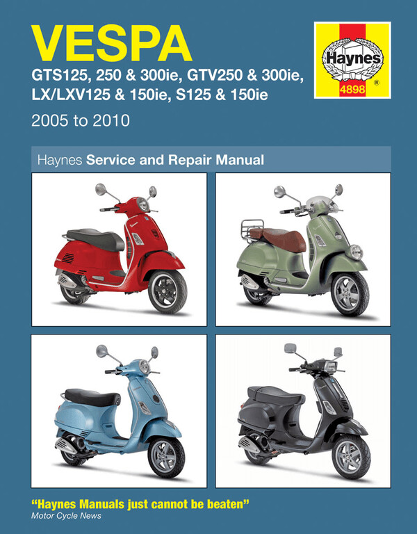 Manual de servicio VESPA GTS GTV LX & S 125-