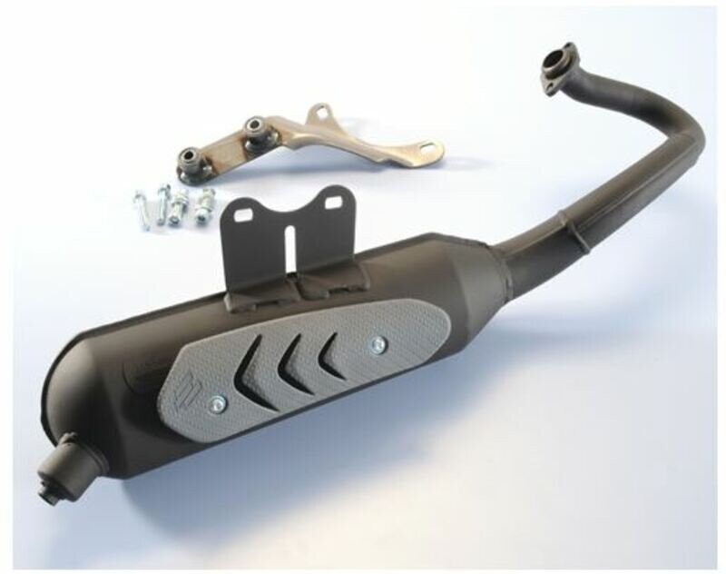 Escape Polini acero negro original homologado Vespa 200.0309