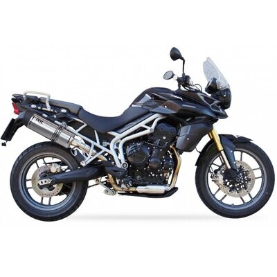 IXIL Hexoval Xtrem Silencer Stainless Steel / Aluminium Black - Triumph Tiger 800/CX