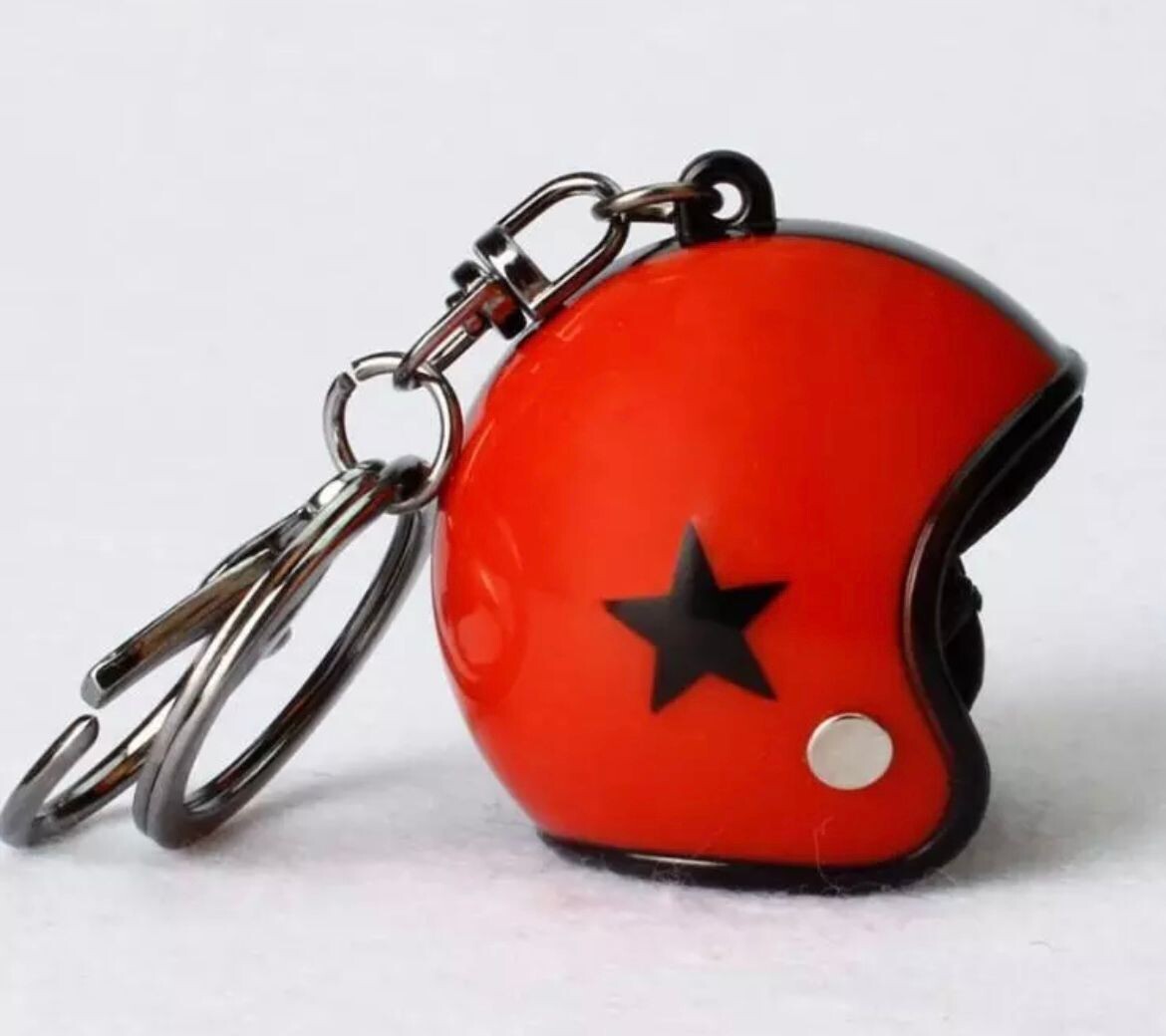Llavero Casco Estrella Red/Black