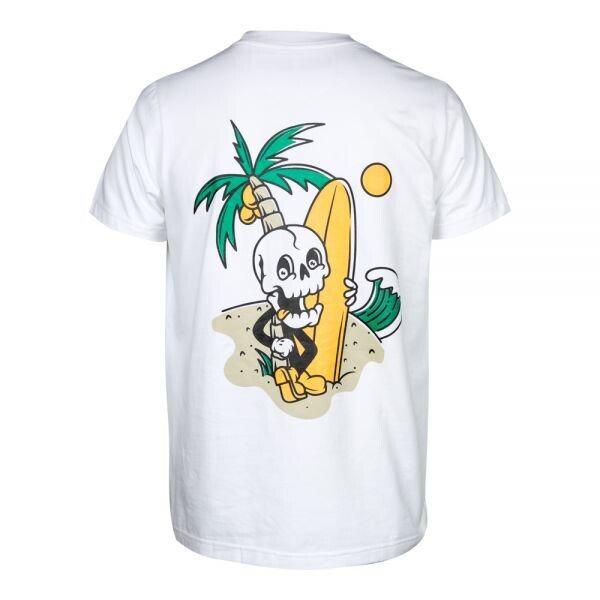 CAMISETA ROCK OR DIE GOOD VIBES HOMBRE BLANCA