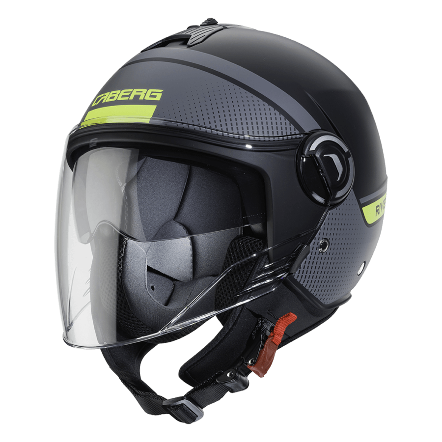 CABERG RIVIERA V4 ELITE MATT BLACK/ANTHRACITE/YELLOW FLUO