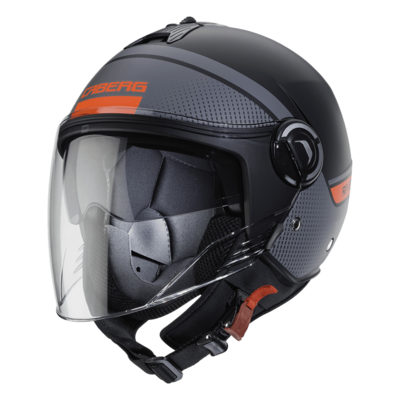 CABERG RIVIERA V4 ELITE MATT BLACK/ANTHRACITE/ORANGE FLUO