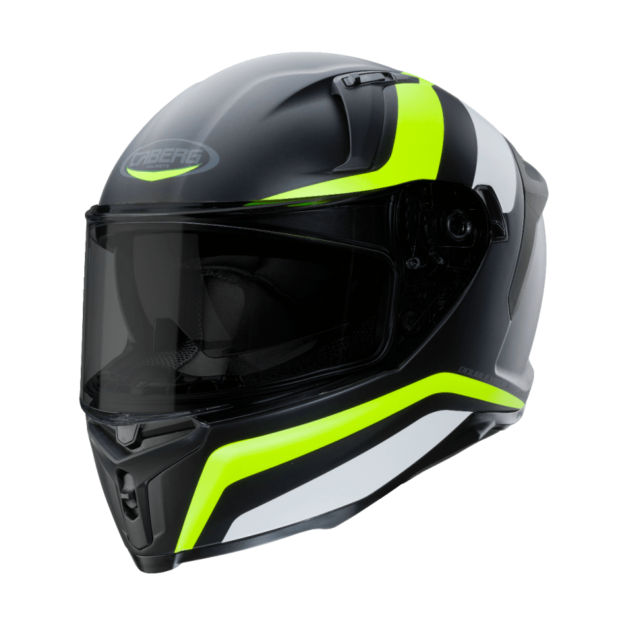 CABERG AVALON BLAST MATT BLACK/WHITE/YELLOW FLUO