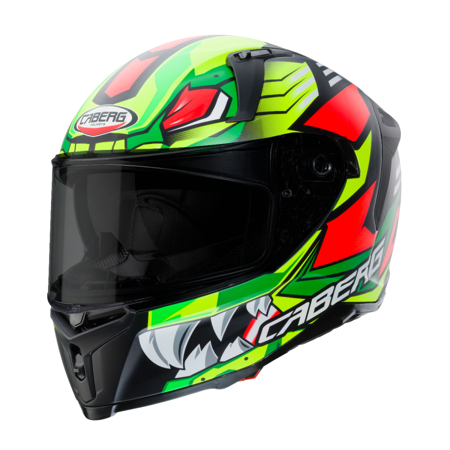 CABERG AVALON GIGA MATT BLACK/YELLOW FLUO/RED FLUO