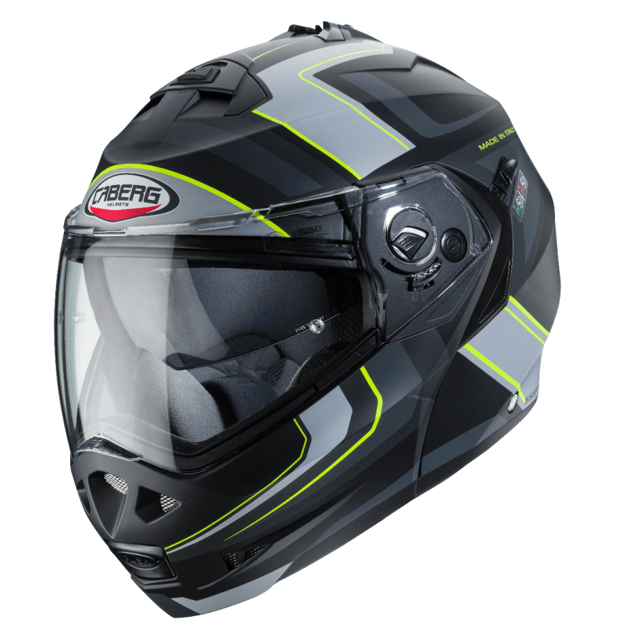 CABERG DUKE 2 TOUR MATT BLACK/YELLOW FLUO/ANTHRACITE/SILVER