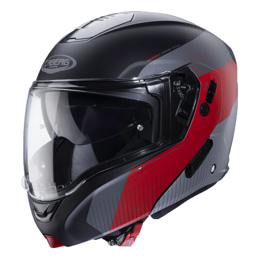 CABERG HORUS SCOUT MATT BLACK/RED FLUO/ANTHRACITE/SILVER