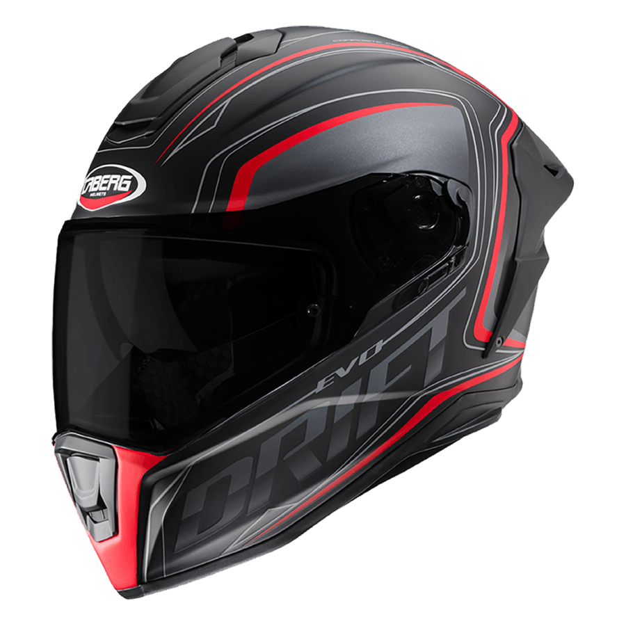 CABERG DRIFT EVO INTEGRA MATT BLACK/ANTHRACITE/RED FLUO