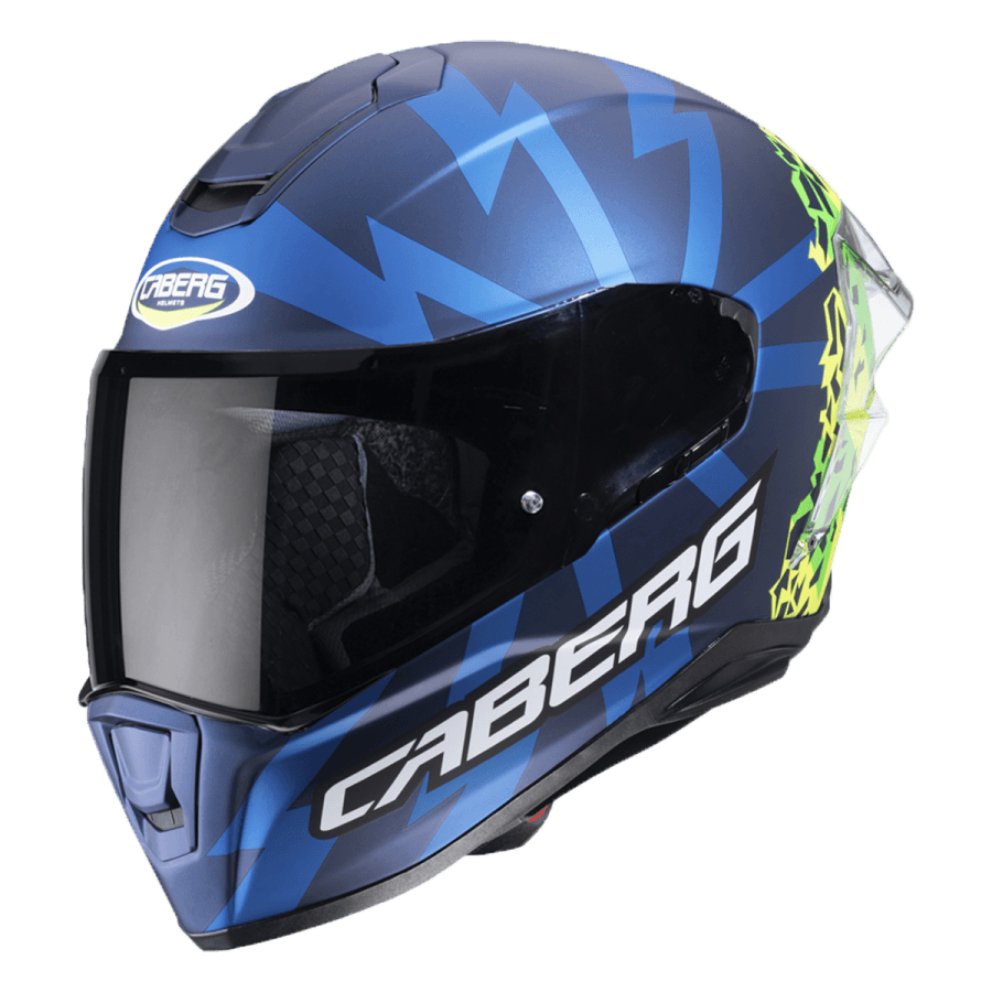 CABERG DRIFT EVO STORM MATT BLUE/YELLOW FLUO/GREEN FLUO