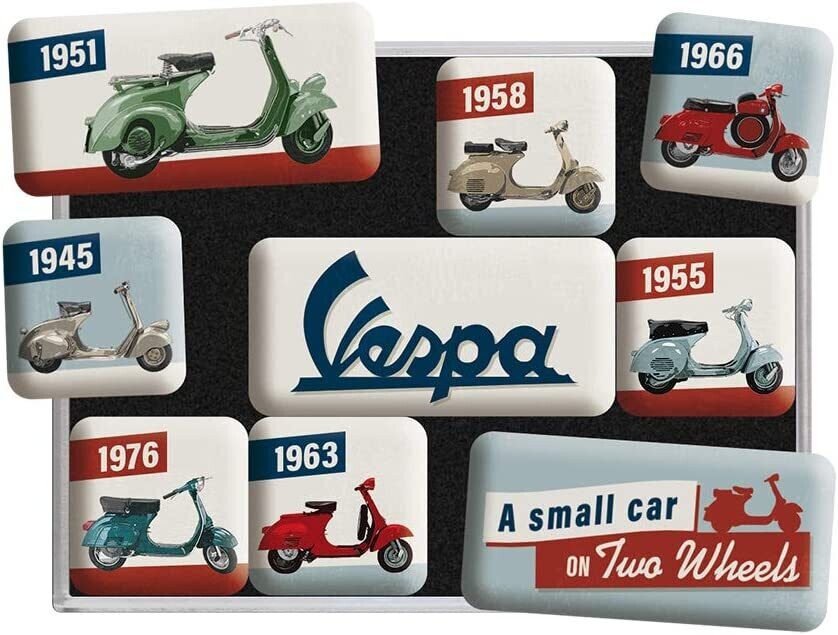 Juego 9 Imanes Vespa