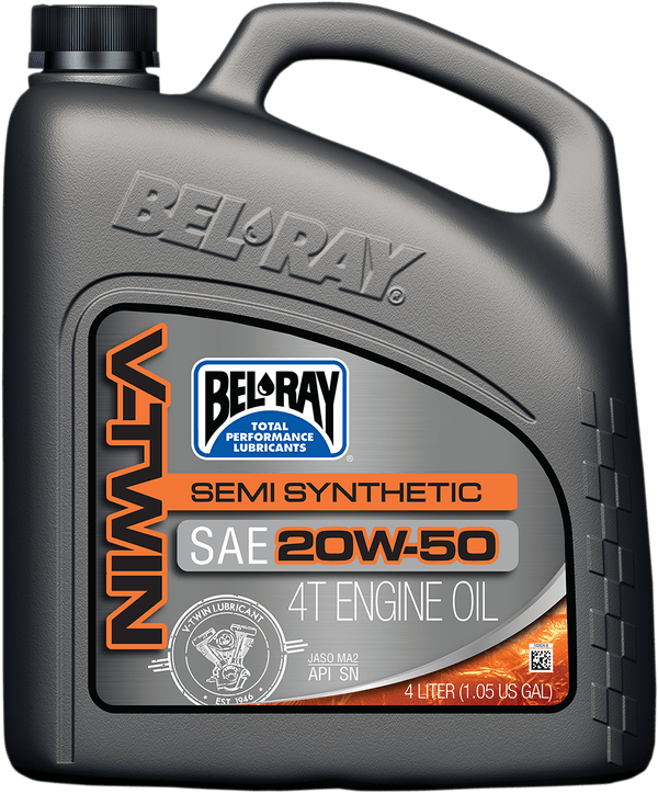 Aceite motor 4T sintético de mezcla de éster OIL VTWIN SEMI 20W50 4L