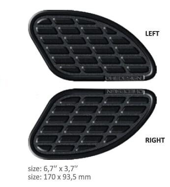 Protectores blandos para depósito BUMPS SOFT TOUCH LEATHER BLACK