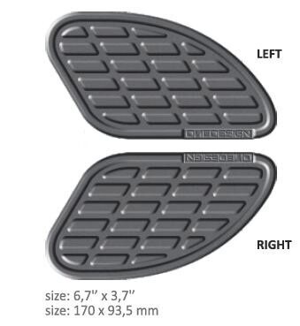 Protectores blandos para depósito BUMPS SOFT TOUCH LEATHER GREY