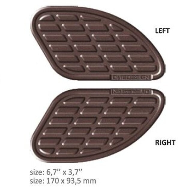 Protectores blandos para depósito BUMPS SOFT TOUCH LEATHER BROWN