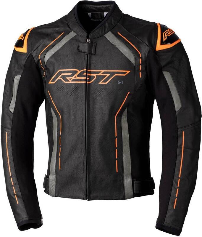 Chaqueta de Piel (Hombre) RST S-1 CE Naranja