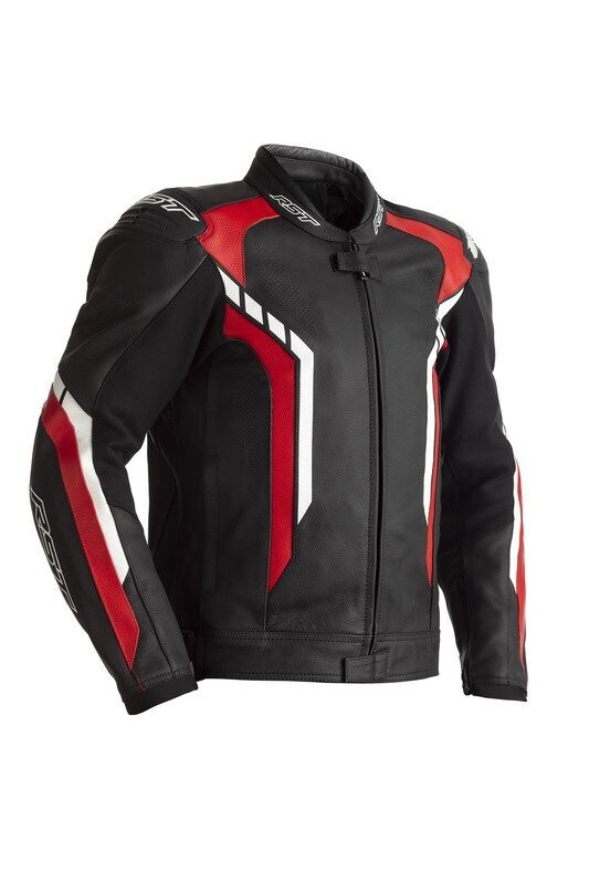 Chaqueta de Piel (Hombre) RST AXIS Negro/Rojo