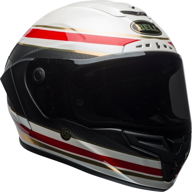 Casco Bell Race Star Formula Blanco/Rojo