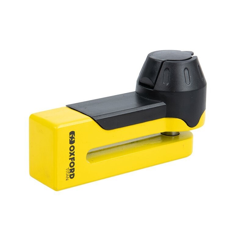 Candado de disco OXFORD Titan- Ø10mm amarillo (incl. bolsa)