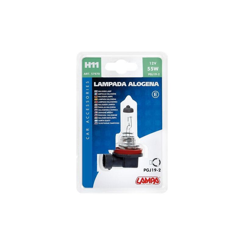 LAMPARA H11 12V 55W PGJ19-2 (BLISTER 1 UNIDAD)