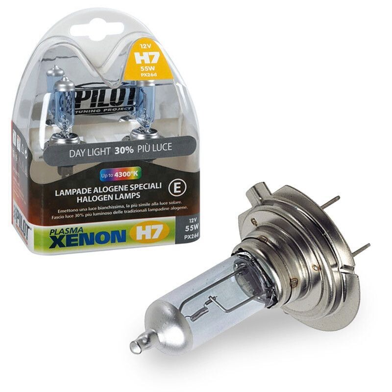 LAMPARA H7 XENON 12V 55W PX26D HOMOLOGACION E (2 UNIDADES)