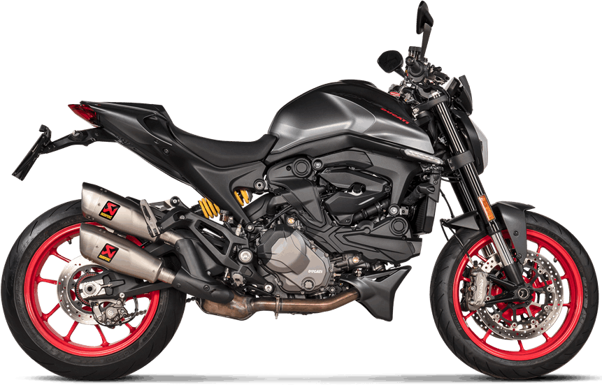 Escape completo AKRAPOVIC
MUFFLER TI DUCATI MONSTER 937 Silenciador más supresor de catalizador
