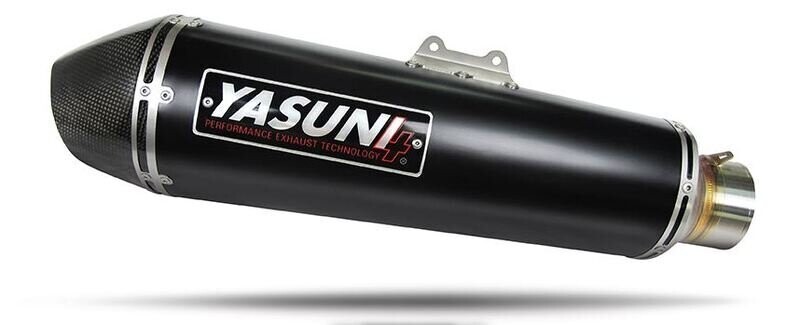 YASUNI Spare Silencer - Aluminium Black/Carbon Yamaha T-Max