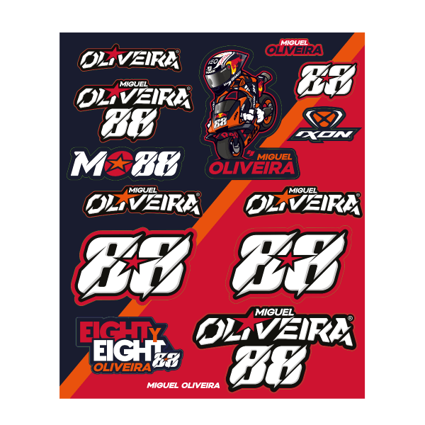 PEGATINAS OLIV88 20 STI1 BLUE/WHITE TU