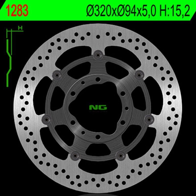 Disco de freno NG 1283 Ø320 x Ø94 x 5 Honda CBR 1000 RR